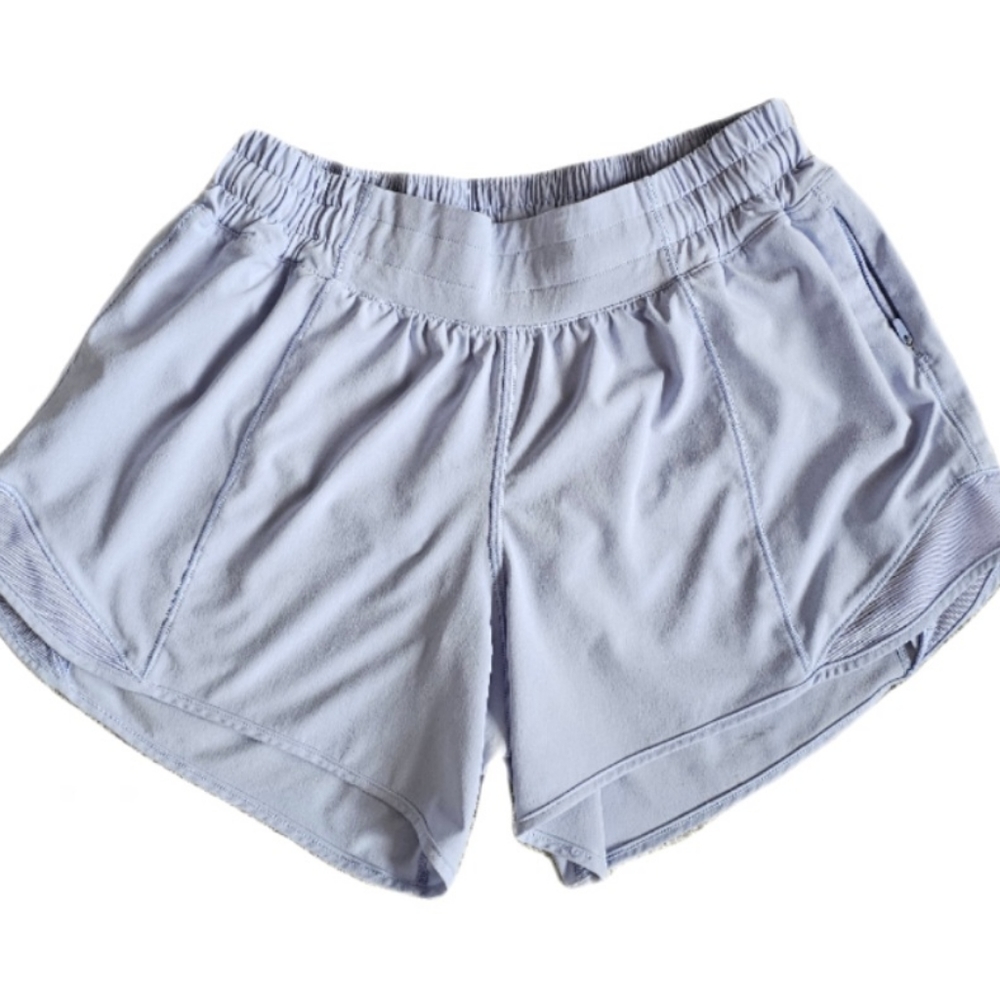 lululemon hotty hot pastel blue color 4” tall